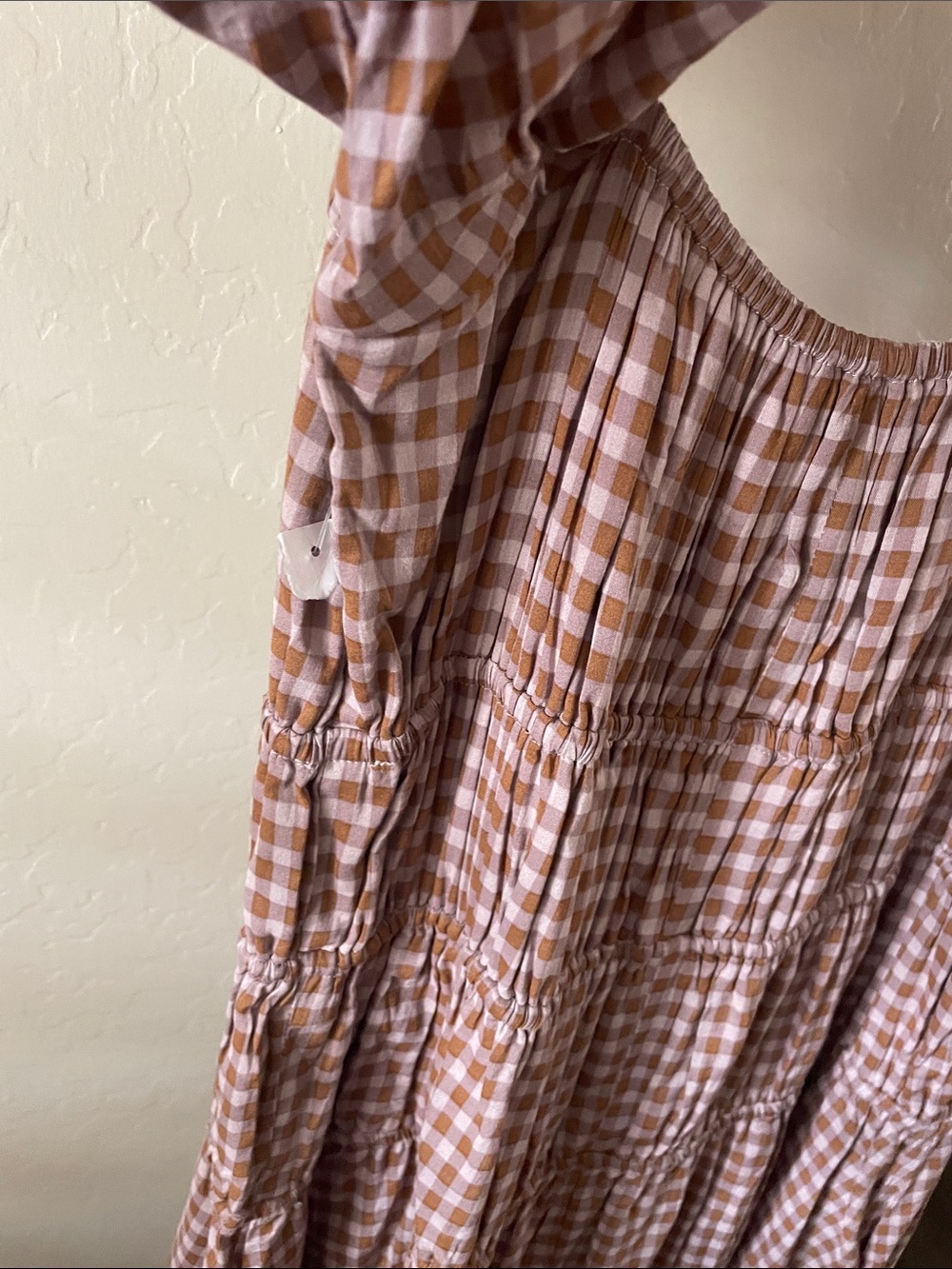 NWT REFORMATION Rhett Gingham Puff Dress - Picture 10 of 10